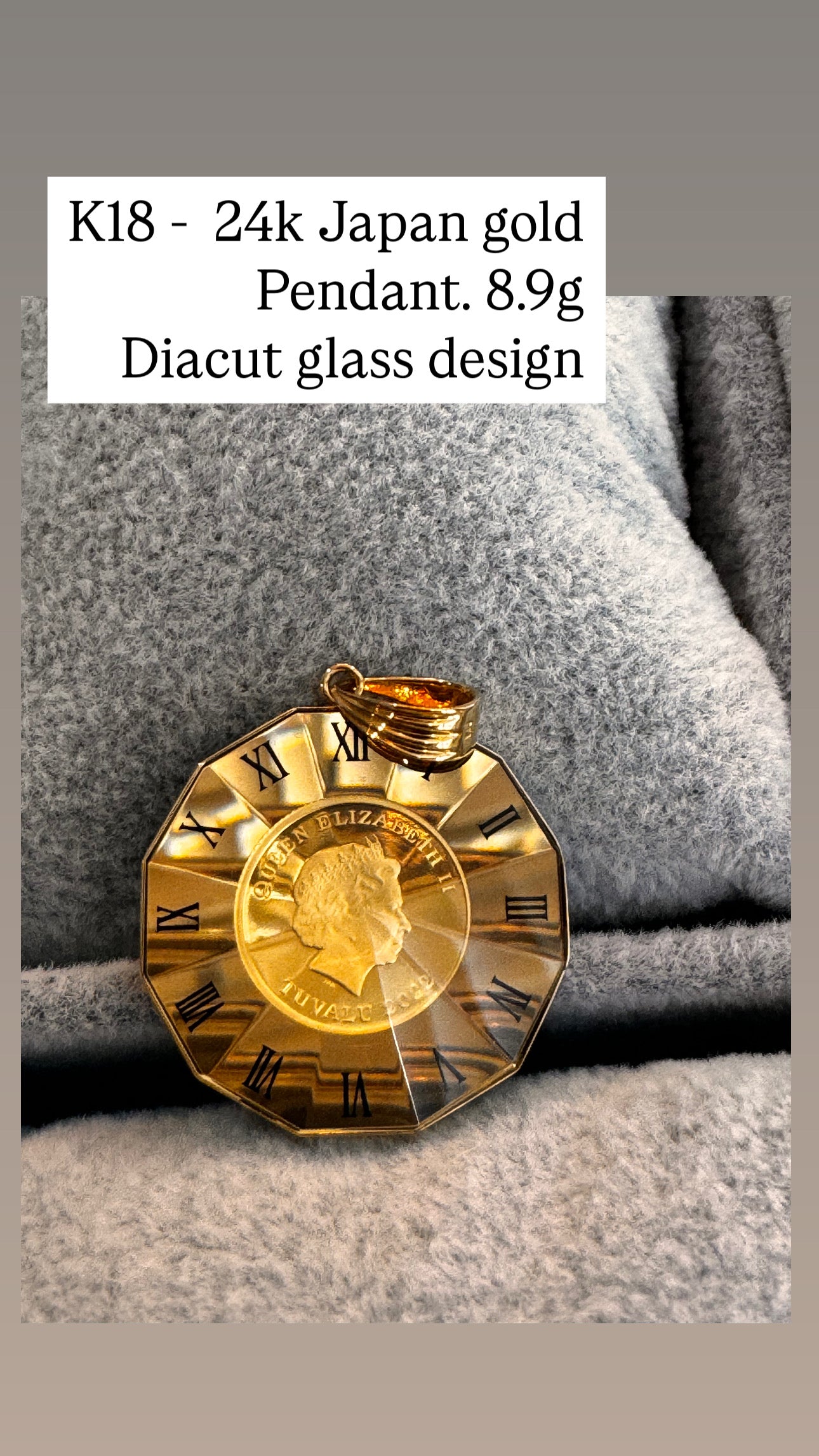 18k/24k combination pendant