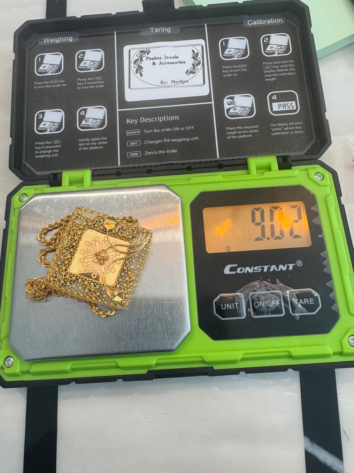 Rope 21k w/big pendant