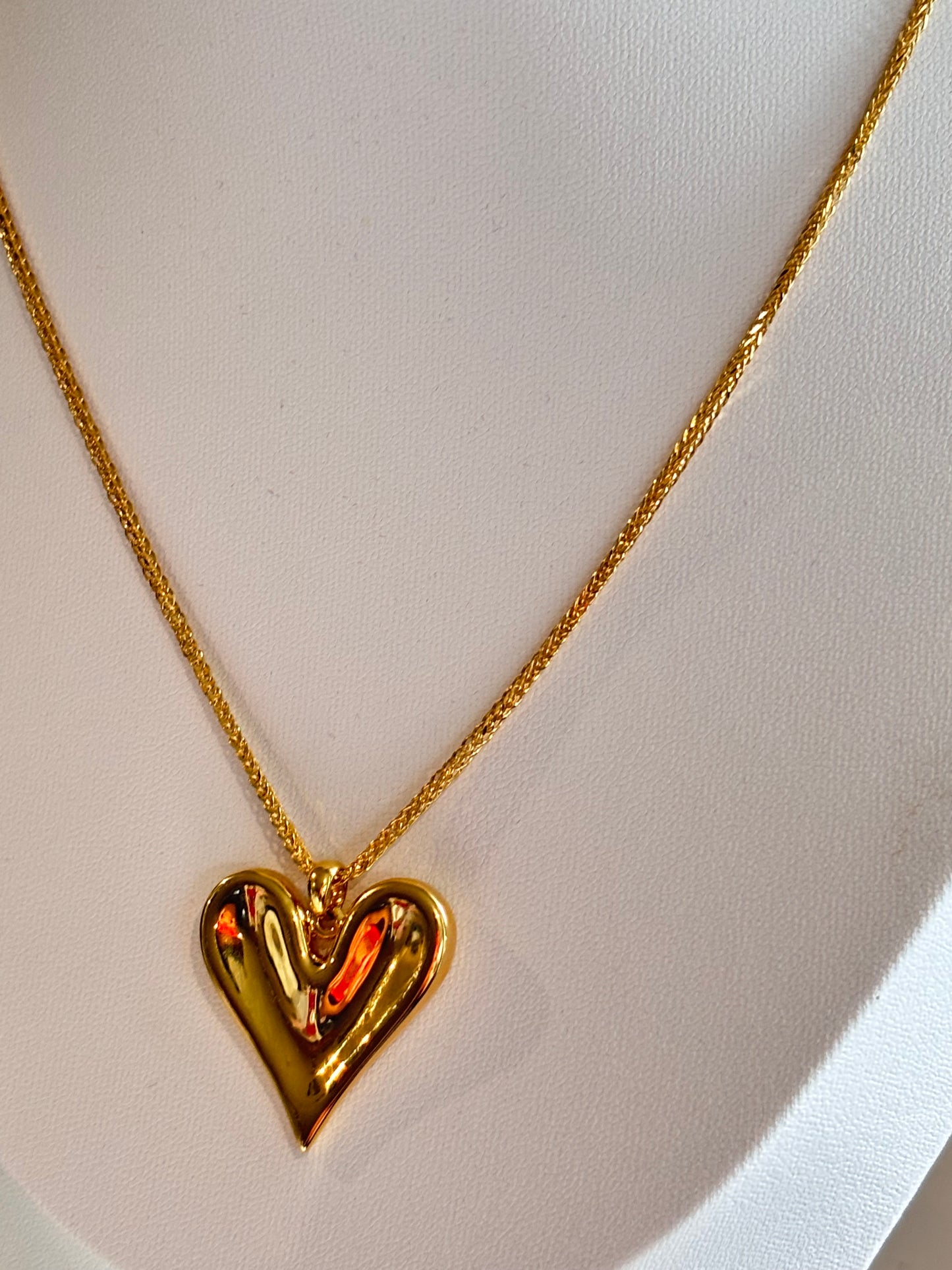 Foxtail set w/heart pendant