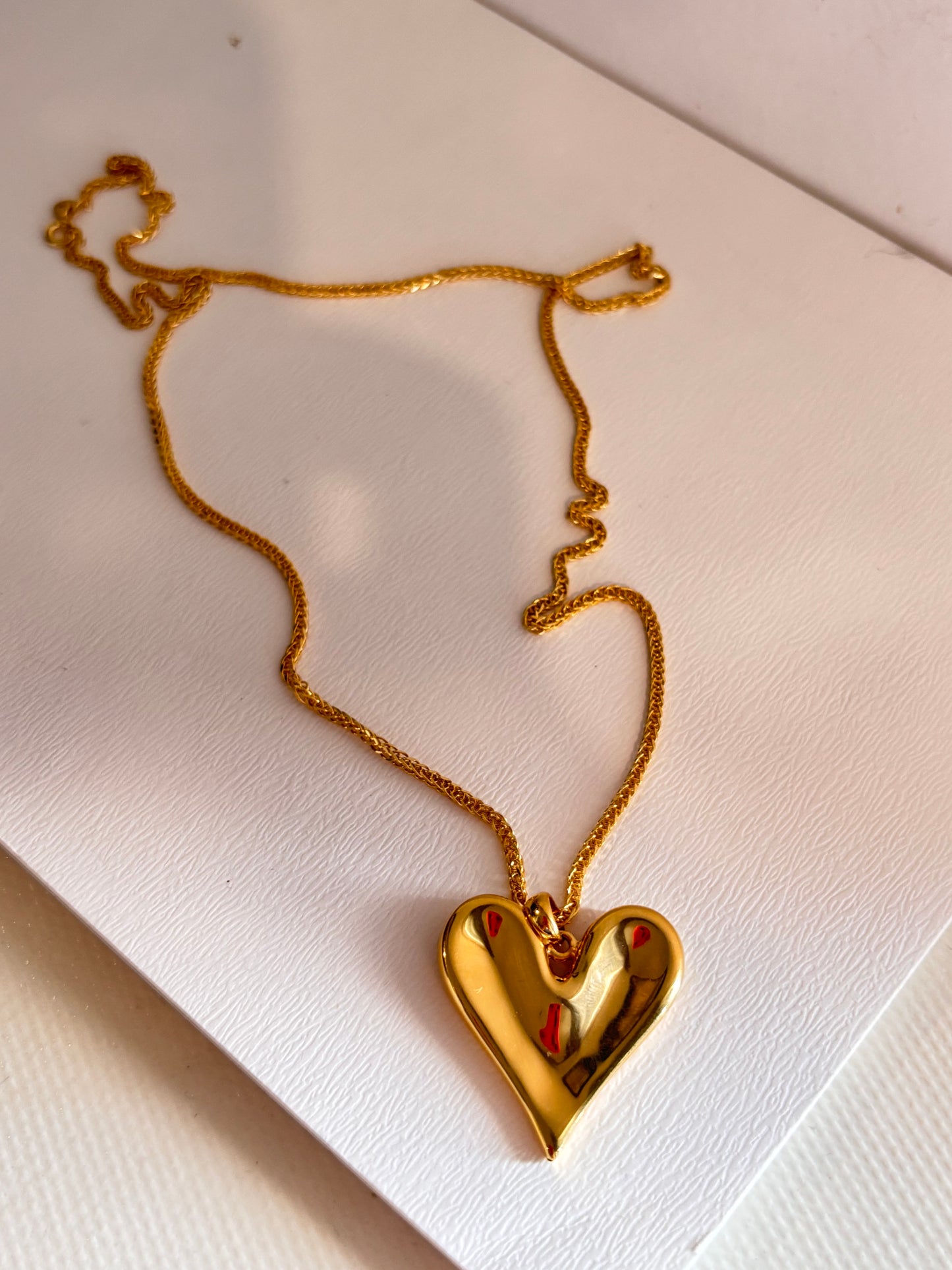 Foxtail set w/heart pendant