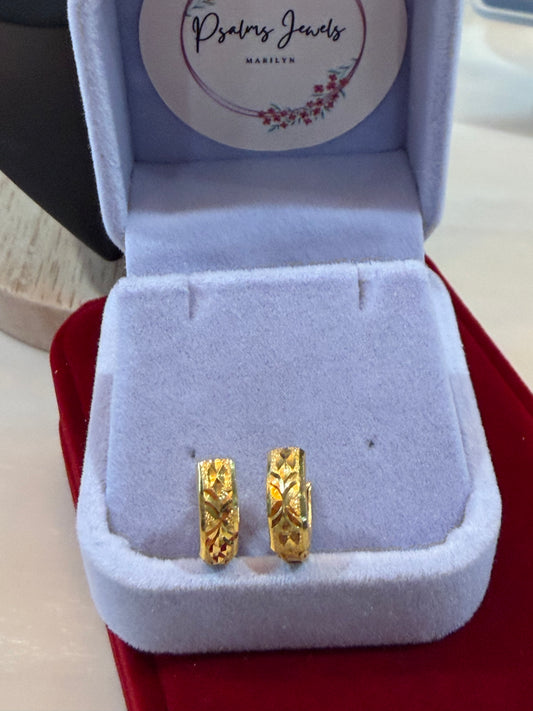 21k clip earring