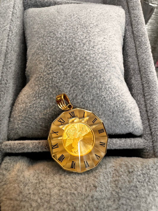 18k/24k combination pendant