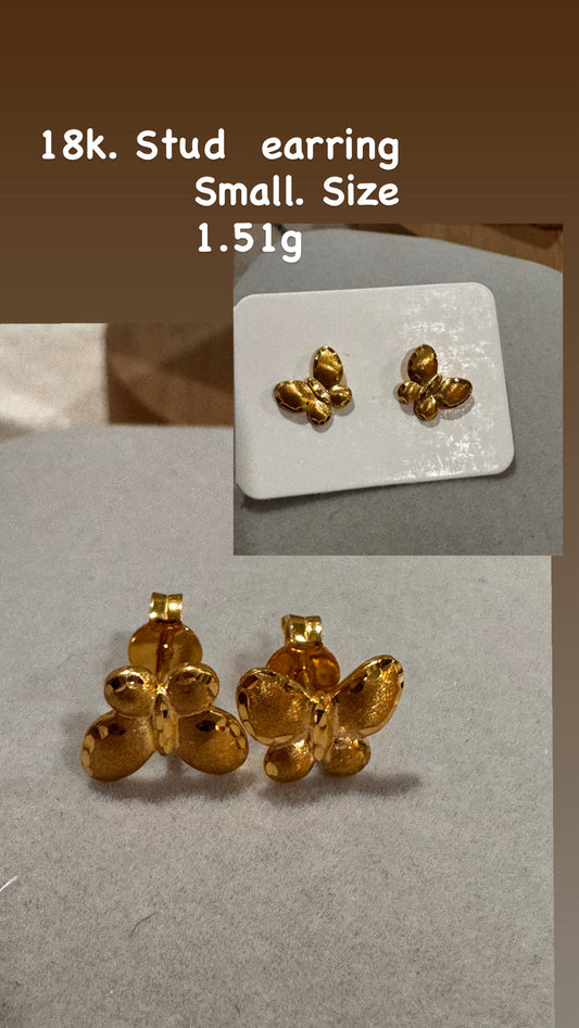 Butterfly design stud