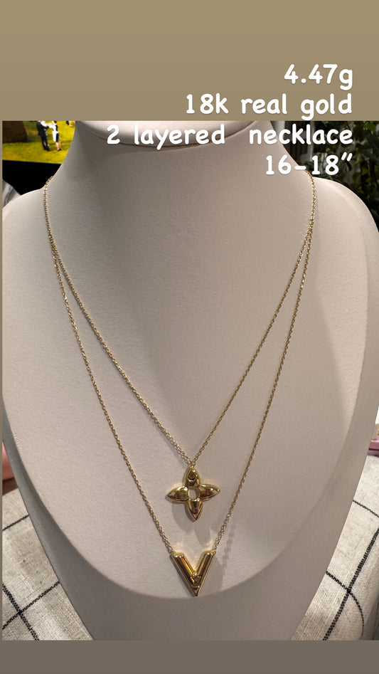 2 layered necklace