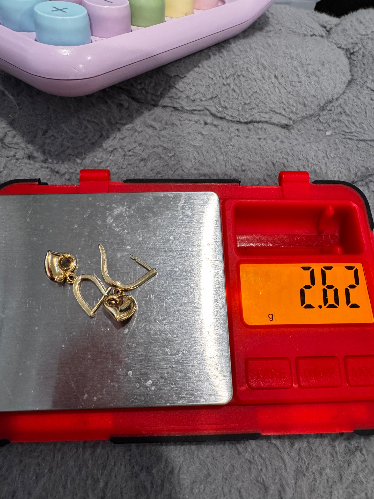 Open Heart dangling earring