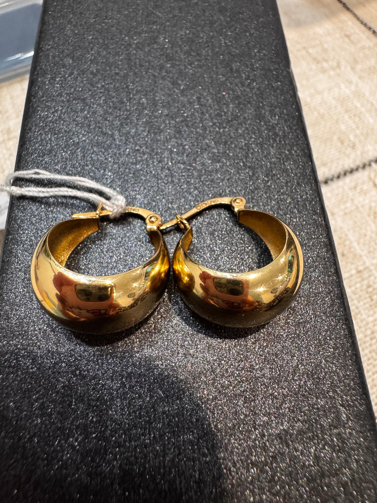 Dome plain earring loop