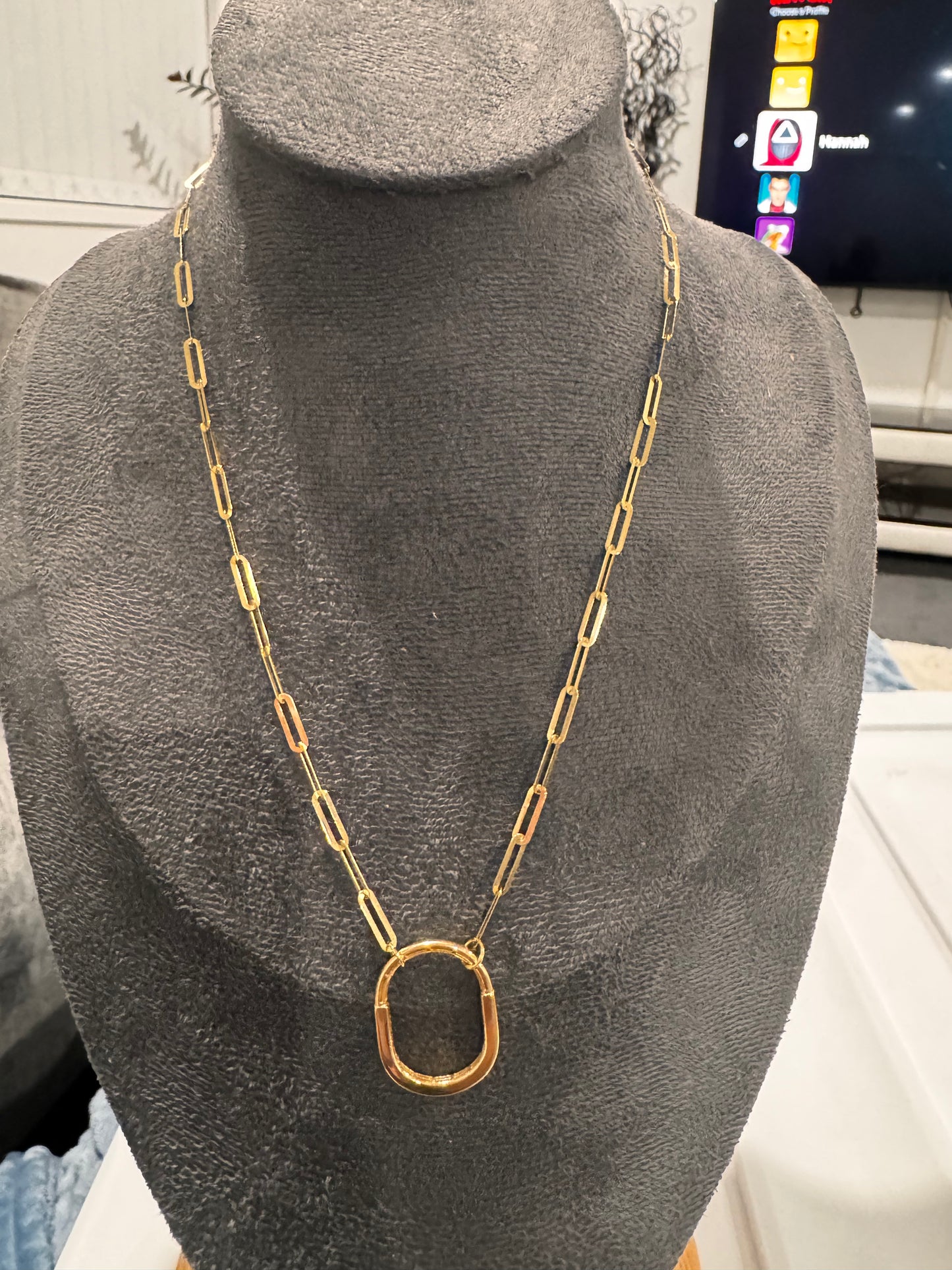 Carabiner necklace