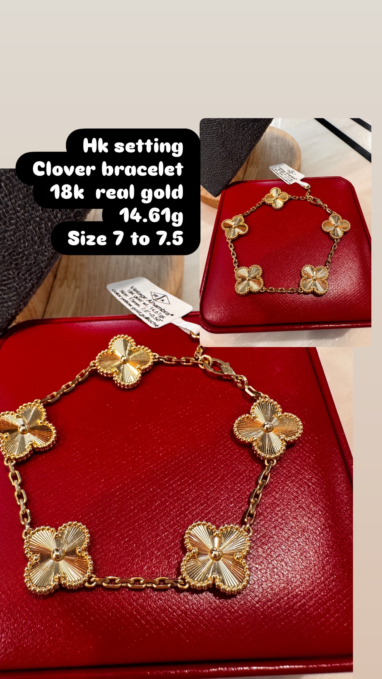 Hk Clover bracelet