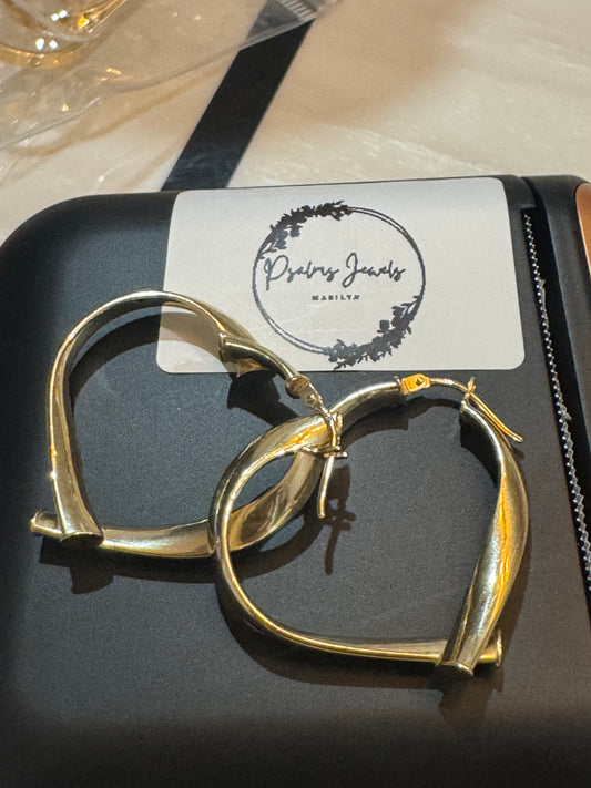 Heart loop earring