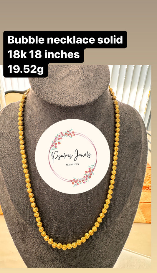 Bubble Necklace solid