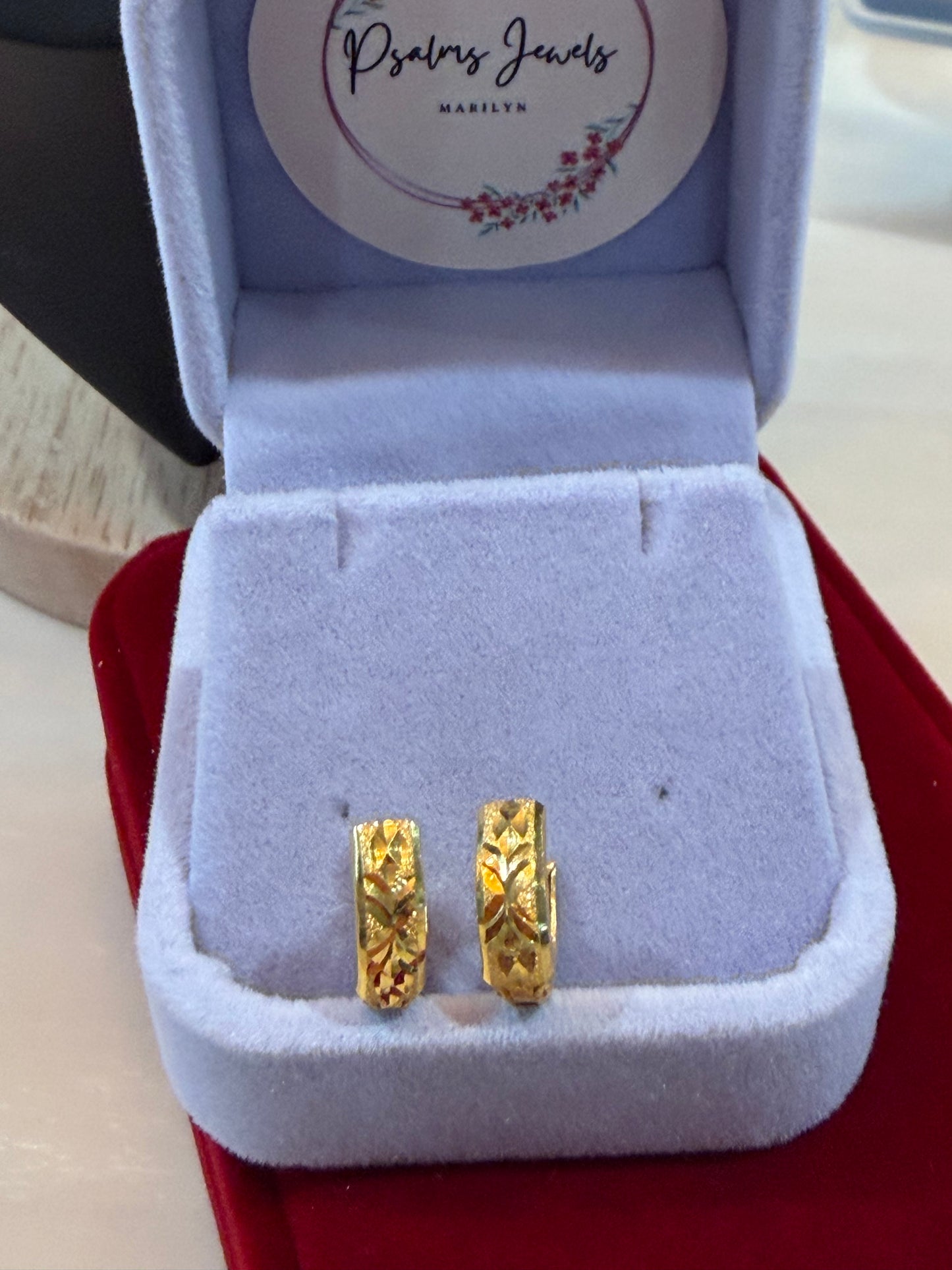 21k clip earring