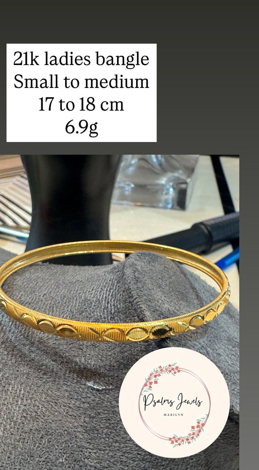 21k bangle Saudi gold