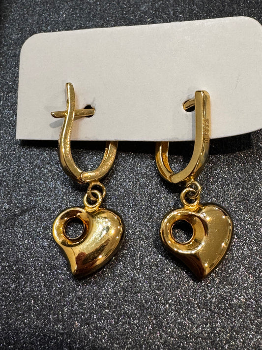 Dangling Heart Earrings