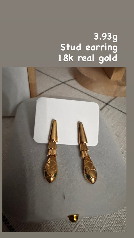 Serpent dangling earring