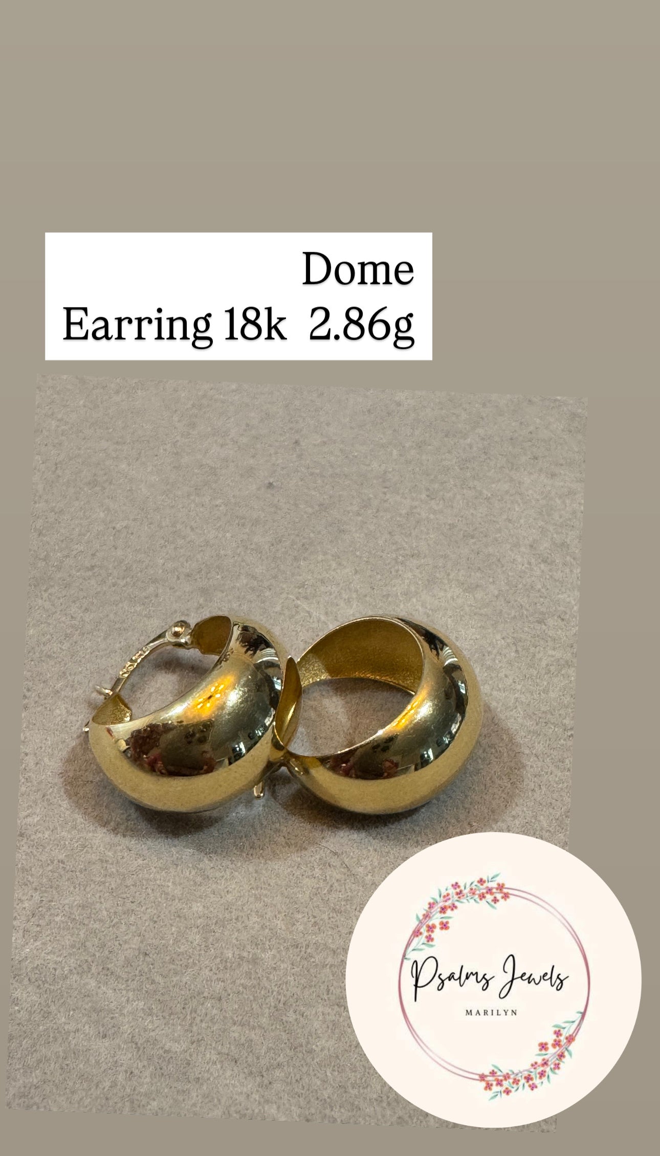 Loop Dome plain earring