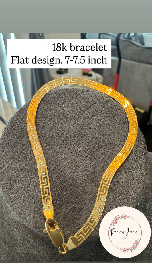 Flat bracelet