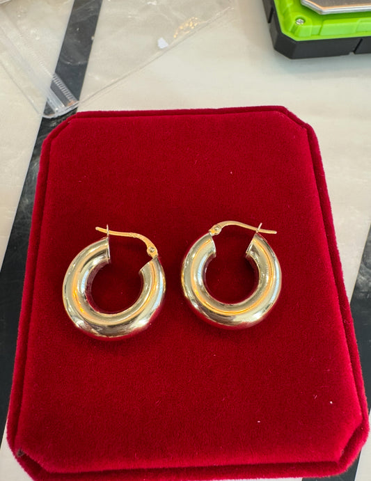 Donut loop earring