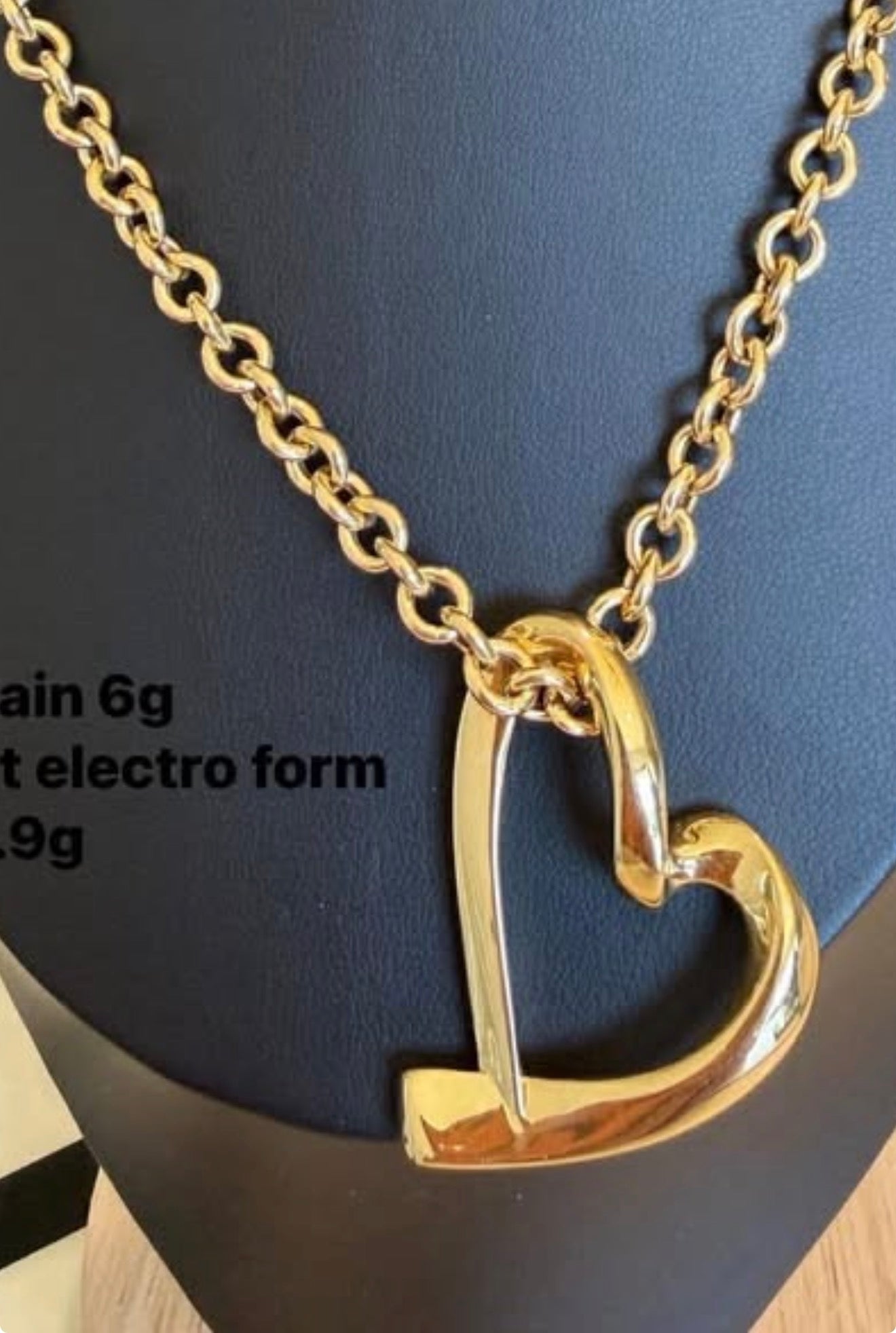 Electro form Open Heart pendant