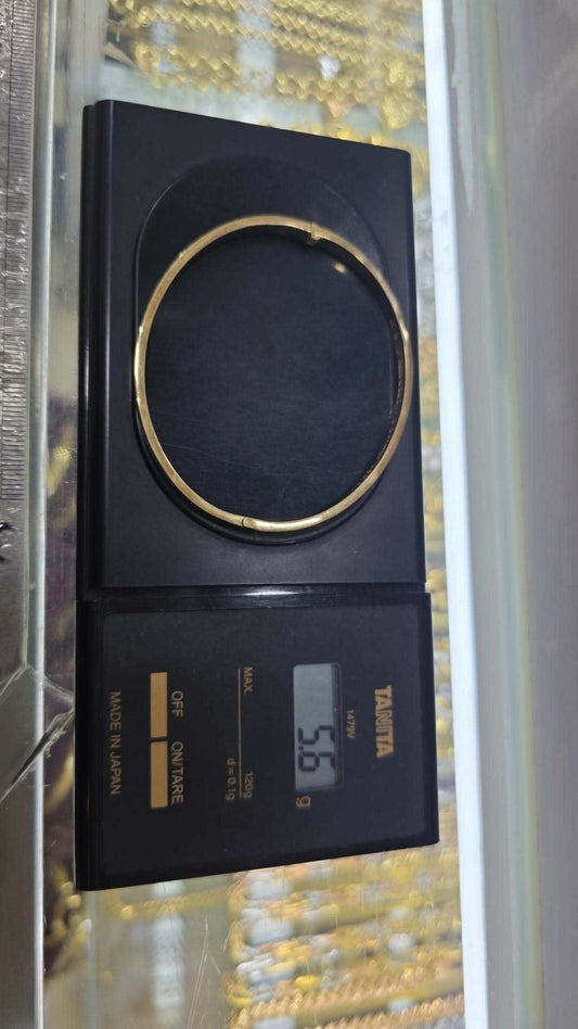 18k real gold bangle