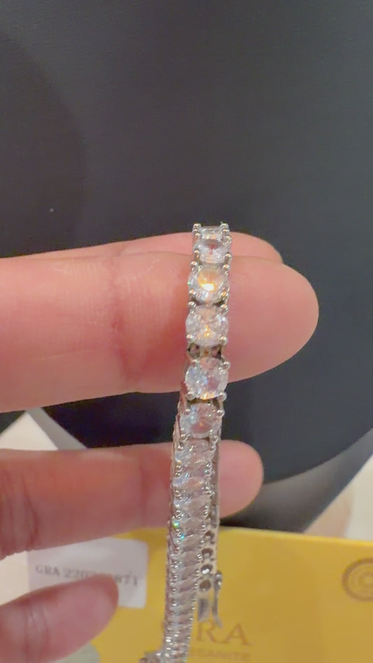 Sterling Silver  925 Moisannite Tennis Bracelet